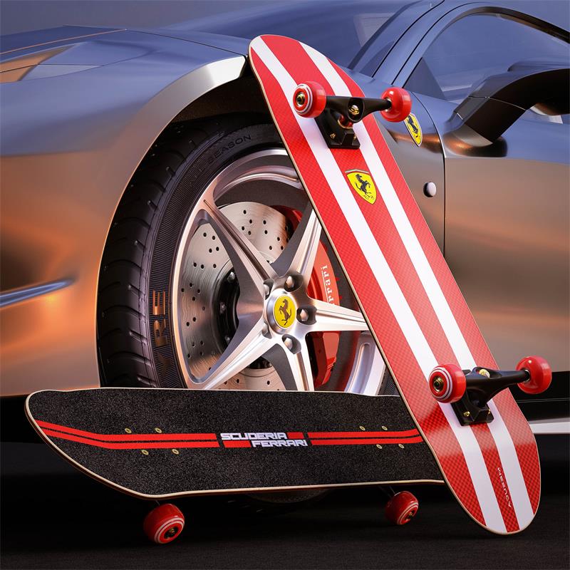 Ferrari stripes red